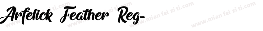 Arfelick Feather Reg字体转换